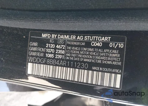 2010 Mercedes-Benz C 300 Luxury 4Matic/Sport 4Matic from USA, damaged, VIN WDDGF8BB4AR111230